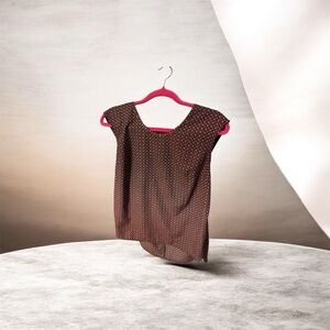 Merona Colorful Polka Dot Blouse size medium